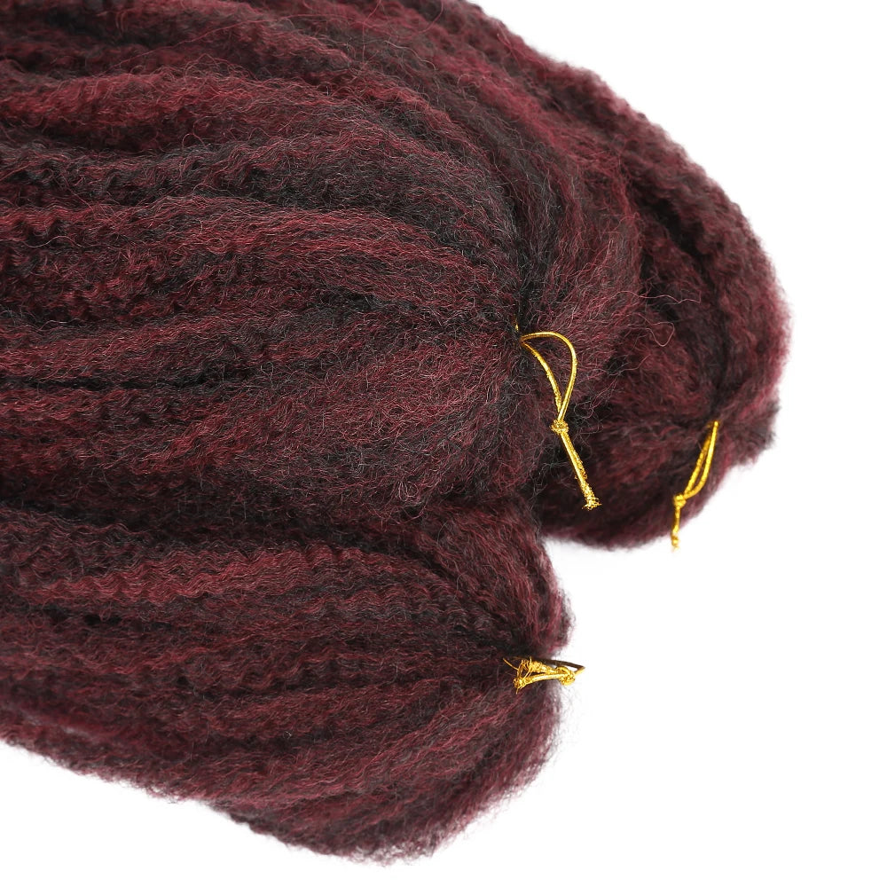 Hot Selling 18 Inch Faux Locs Crochet Braid Synthetic Hair Extensions Afro Kinky Bulk Twist Marley Braiding Hair