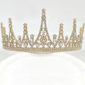 Pageant Tiaras Para Noivas Couronne 15.5cm Fashion Wedding Tiara Bridal Crowns for Queen Alloy Crystal Crown for Embellishments