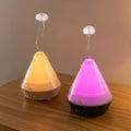2024 New Ultrasonic Cool Mist Maker H2O 7 Light Colors Aroma Diffuser Fogger Flame Lamp Humidifier Essential Oil Household