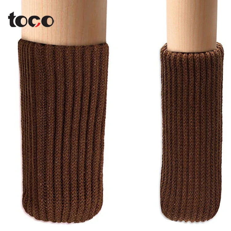 TOCO Durable Elastic Dining Chair Covers Knitting Furniture Leg Protection Floor Protector for Office Chair