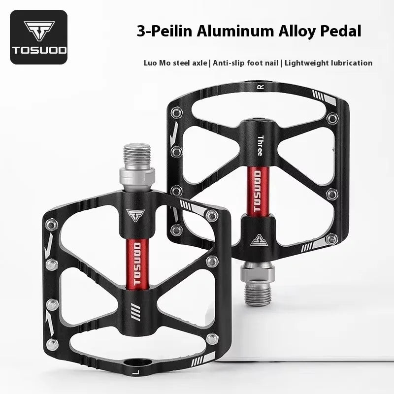 TOSUOD Ultra-light Aluminum Bicycle Pedals Triple Bearing Road Bike Pedals Universal Road Bicycles & MTB Pedals