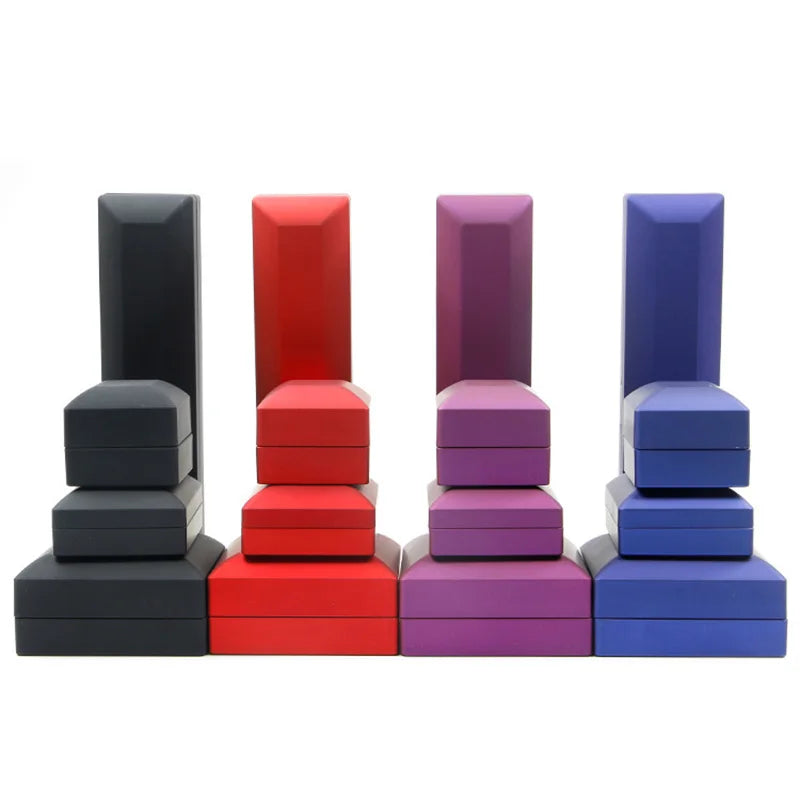 Custom Fashion LED Light Jewelry Necklace Ring Bracelet Pendant Box Jewelry Packaging Box Jewelry Box