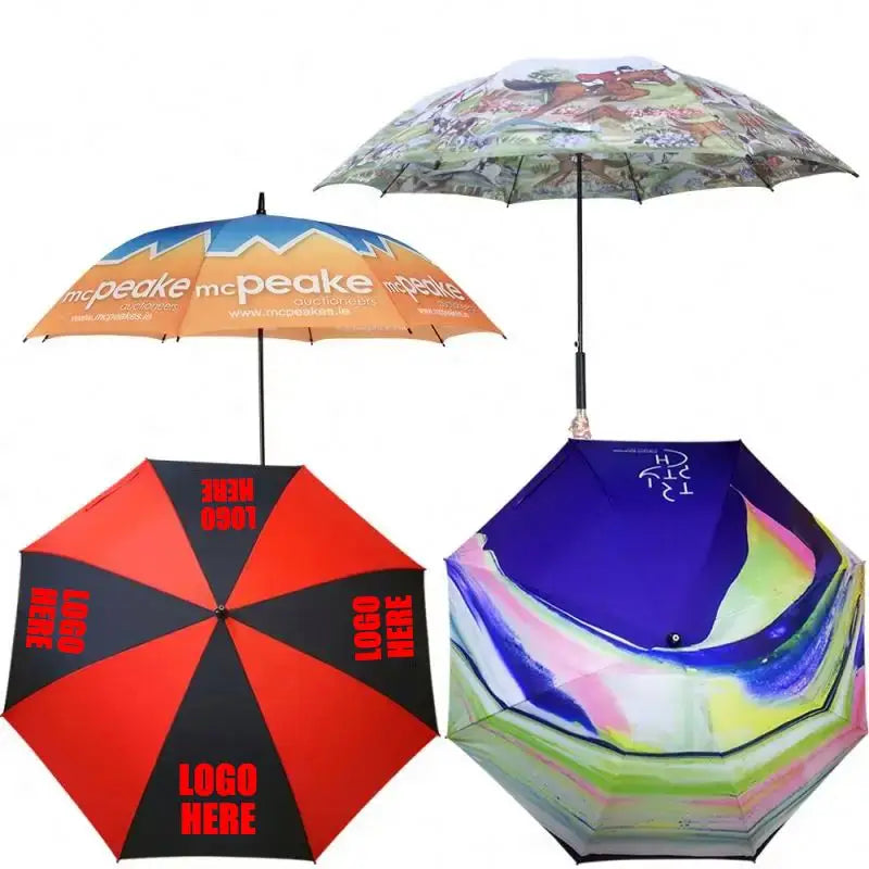Factory Directly Price 30 Inch Fiberglass Windproof Big Golf Umbrella Golf Umbrellas Windproof Custom Golf Umbrella