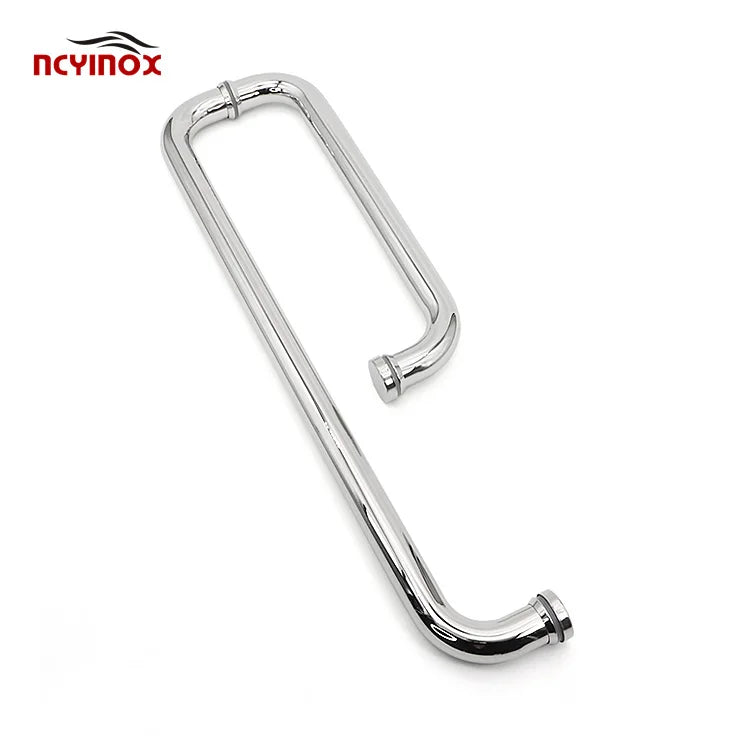 In Stock Glass Hardware Stainless Steel Bathroom Glass Door Handles
