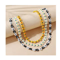 Fresh Summer Fashion Handmade Custom Flower Shaped Seed Bead Choker Necklace for Women Girls Jewelry