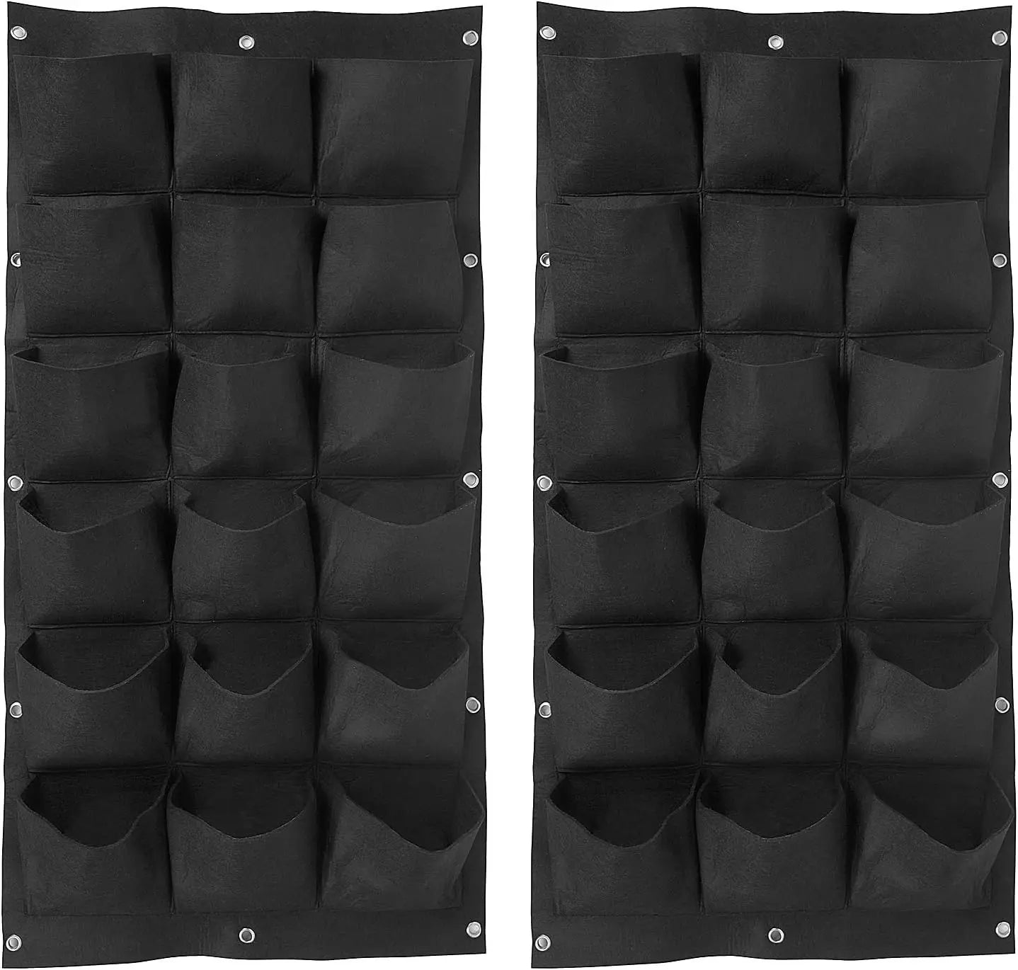 Wholesale Custom Total 36 Roomy Pockets Vertical Wall Hanging Felt Mount Balcony Pouch Herbs Succulent Planter Bag Flower Pot