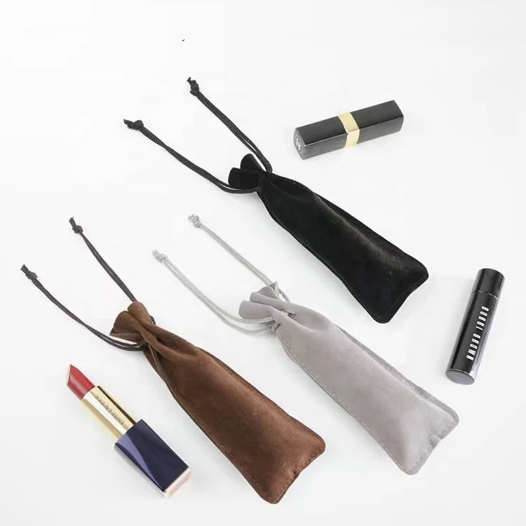 Small Convenient Portable Drawstring Bag for Perfume Lipstick Jewelry Cosmetics-Protective Flannelette Storage for Watch
