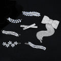 Wholesale Zircon Girl Hairpin Copper Jewelry Crystal Zircon Copper Hair Clip Hair Accessories for Girls Women