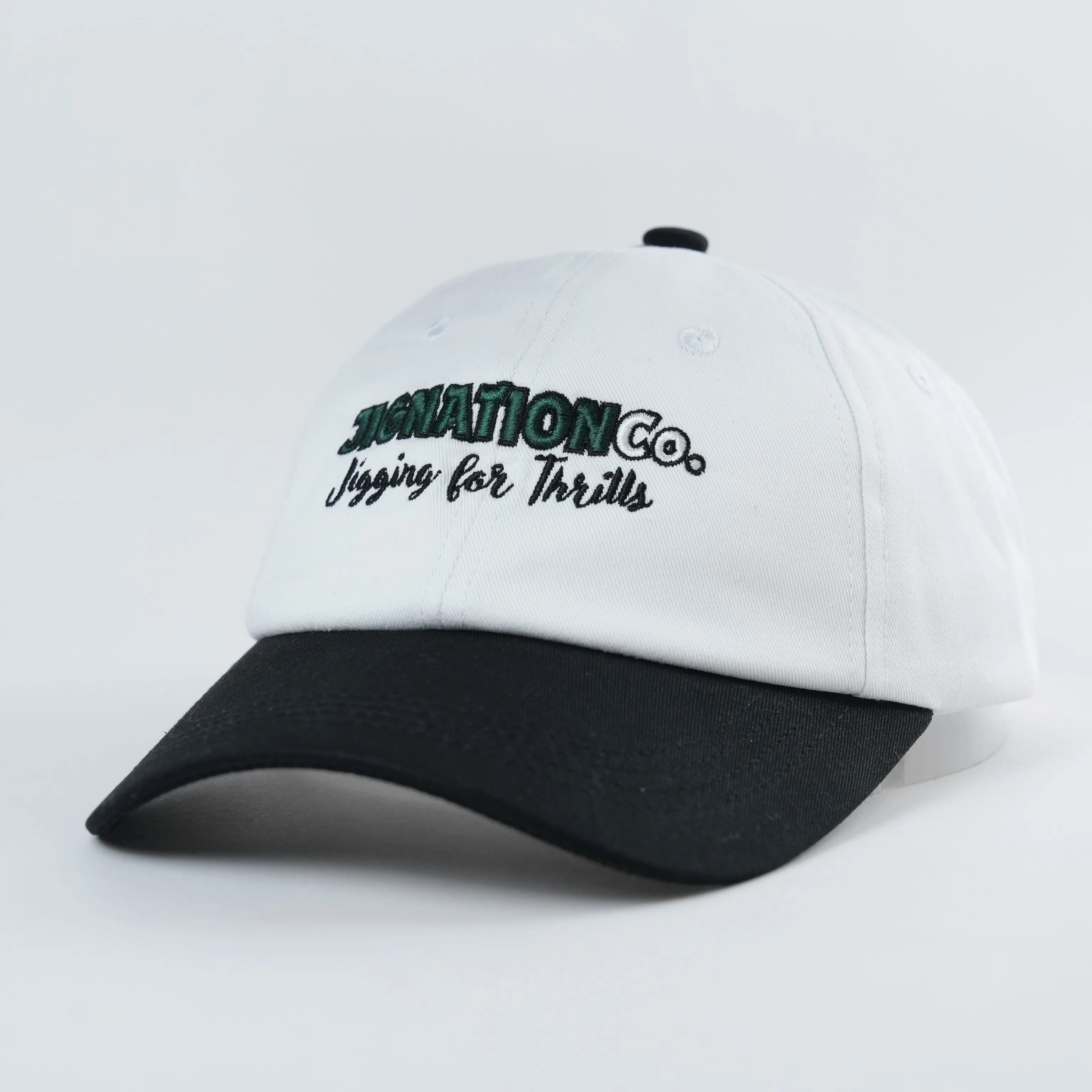 Designer Caps Two Tone Color 100% Cotton Unstructured Baseball Hats Stitch Logo Hot Sale