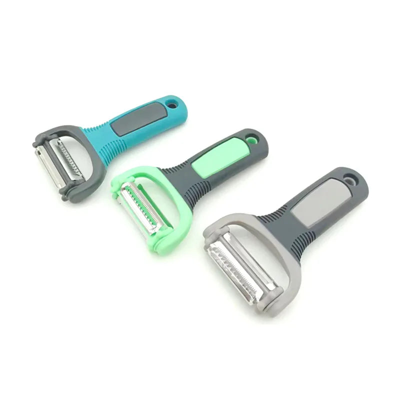 Rotating Stainless Steel Blade Plastic Three-In-One All Silk Vegetable Fruit Peeler Potato Peeler