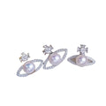 JW5006 7-8mm Sterling Silver 18k Gold Plated Freshwater Pearl Beads Set Accessory DIY Mountings Trendy Wedding Jewelry Wholesale