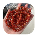 Wholesale 8mm Fashion Jewelry Stone Round Beads Carnelian Crystal Elastic Bracelet for Gift