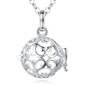 Isunni Jewelry Copper Silver Plated Vintage Mexican Bola Harmony for Cage Shape Pregnancy Necklace
