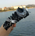 DIY Beauty Plating Color Handmade Comb Custom Black Dragonfly Accessories Moon Crown Bridal Headband Hair Accessories Crystal Crafts