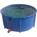 Foldable PVC Tarpaulin Fish Breeding Tank for Koi Fish Ponds Food Grade Anti-UV & Anti-Leak 200L-500000L Capacity