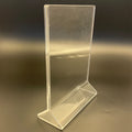 Custom Portable Clear Acrylic Countertop A4 Menu Sign Holder Counter Display Stand