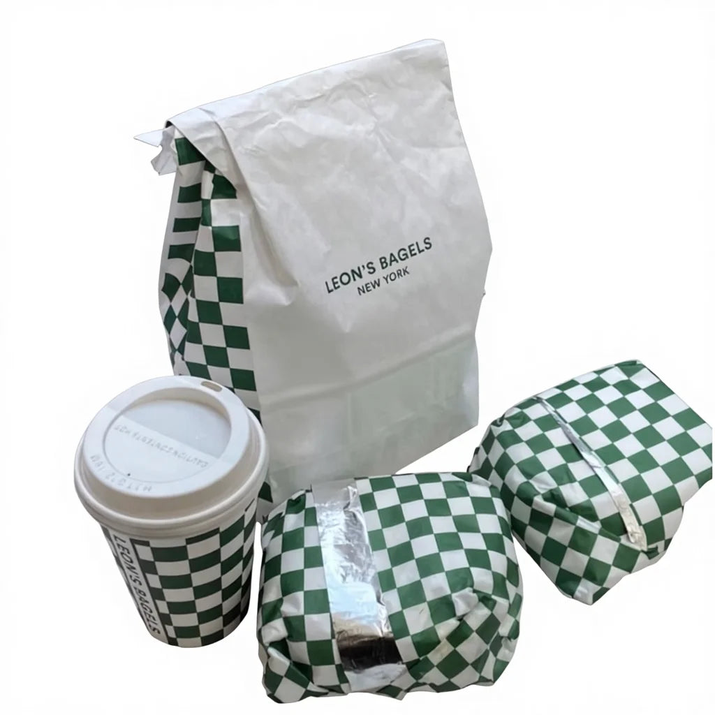Custom Printing Kraft Paper Takeout Bag French Fried Chip Holder to Go Hamburger Burger Hinged Box Fast Food Packaging