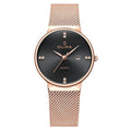 Olika Women's Quartz Watch Customizable Super Luminous Pointer Dial Display SEIKO Movement Stainless Steel Alloy Case