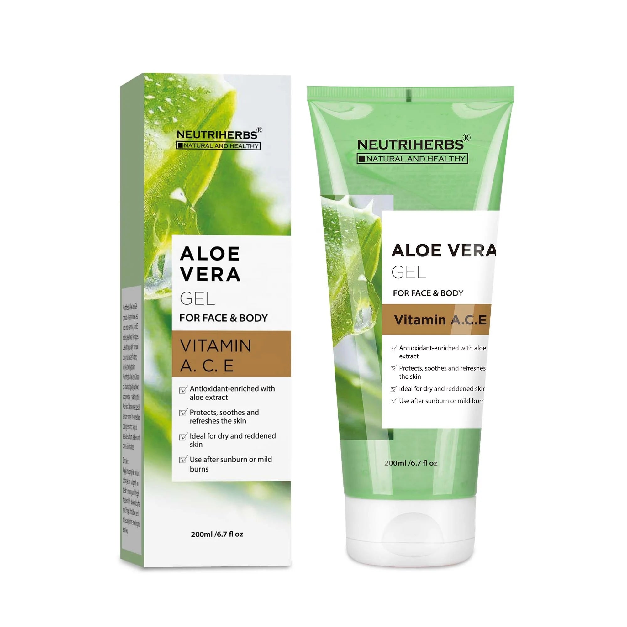 Private Label Wholesale Pure Aloe Vera Gel Face Skin Moisturizer Soothing Lightening Cream Gel Aloe Vera Gel