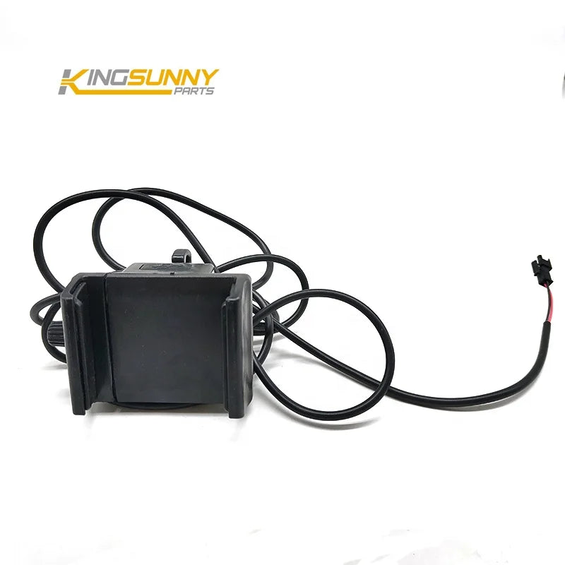Multifunctional Plastic Electric Bicycle Accessories USB Charger 12V 36V 48V 60V 72V Adjustable Durable Mobile Phone Holder