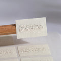 Custom Matte Texture Embossed Logo Design Jewelry Gift Box Seal Sticker