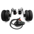L-faster DIY Electric Platform Lorry Cart 250W Brush Gear Motor 8 Inch Dual Wheel Conversion Kit