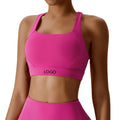 Wholesale Women Sports Wear Custom 78% Nylon Yoga Sets Sexy Bra Workout Clothing Gym Fitness Bra
