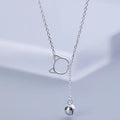 Fashion Korean Sweet Cat Bell Pendant Clavicle Chain Buckle Necklace for Girls