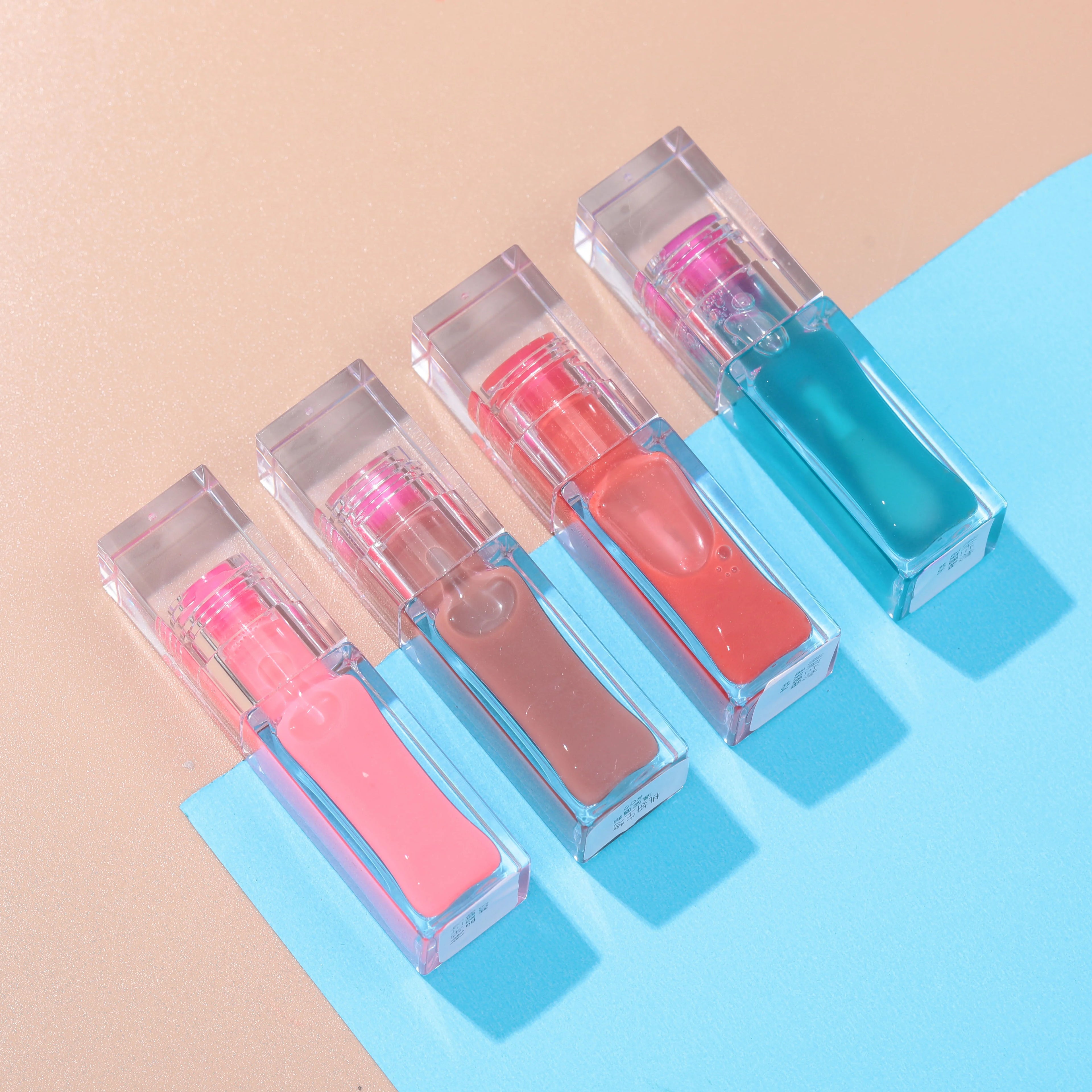 Hot Selling Wholesale Your logo Shimmer pink Magic Colour Tint Lip Change Color Changing Non-sticky  Moisturizing Lip Oil
