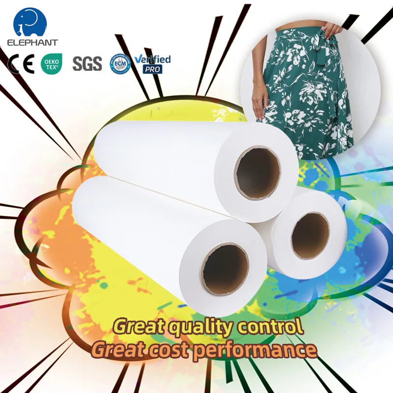 29g/31g/33g/38g/42g/60g/70g/90g/100gsm Dye Sublimation Paper for Digital Printing Machine