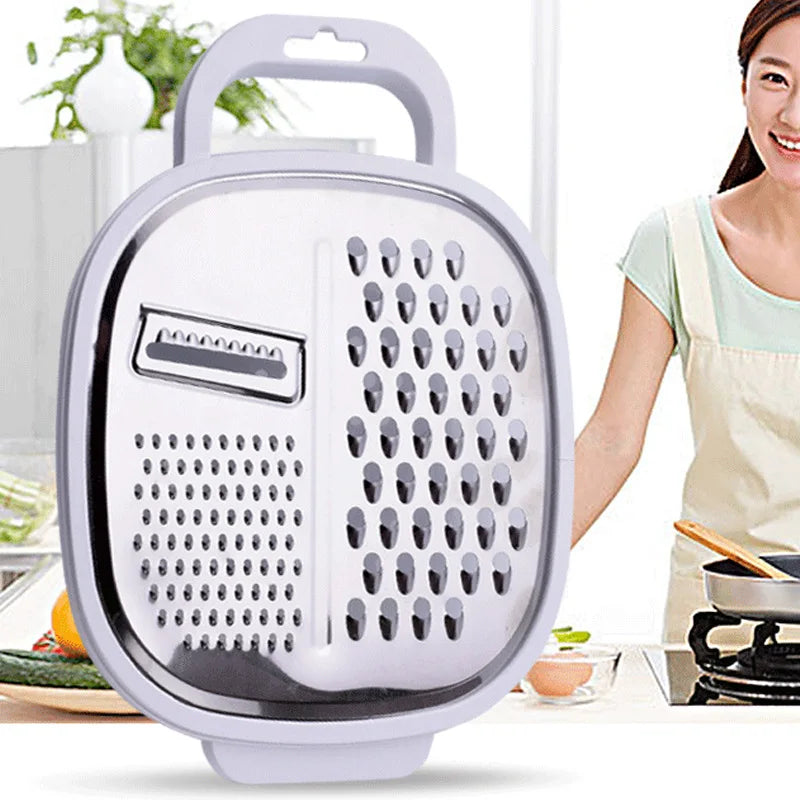 Factory-Spot 5-in-1 Multifunctional Stainless Steel Vegetable Cutter and Peeler Grater for Home Kitchen Use