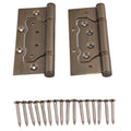 Roeasy Modern Wonden Door Hinges 201 Stainless Steel Rotating with 2BB Ball Bearing 3-Year Warranty