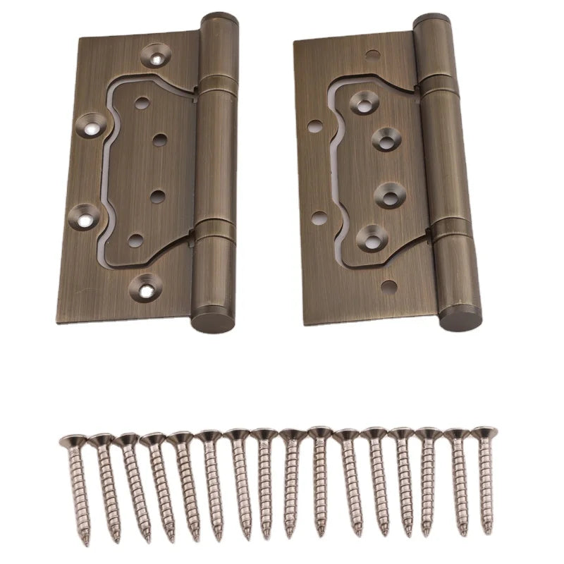 Roeasy Modern Wonden Door Hinges 201 Stainless Steel Rotating with 2BB Ball Bearing 3-Year Warranty