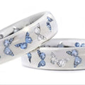Hot Selling Cute Pink Silver Summer Butterfly Ring Diamond Crystal Rings for Teenage Girls