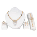 Fashion Antique Brass Alloy Traditional Brazilian Ethiopian Vermeil Gold Jewelry Set Statement Necklace Bracelet Earring