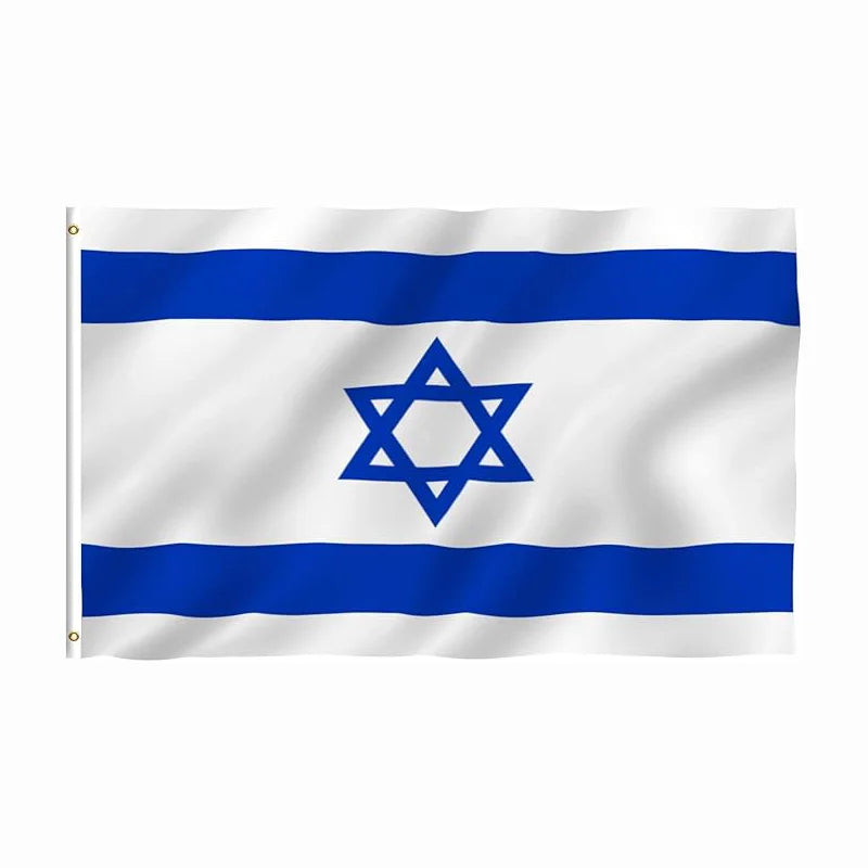 3x5FT  Double Sided Custom  National  Israel Flag Banner   Make Your Own Designs/Logo/Pictures Outdoors Events Other Activities.