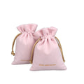 High End Pink Velvet Dust Packaging Pouch Drawstring Soft Reusable Velvet Gift Perfume Dust Bag
