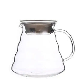 Wholesale Custom Made Clear Borosilicate Heat-resistant Coffee Glass Pot Cloud Coffee Sharing Pot