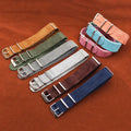 Genuine Leather Smart Watch Band Strap 18 20 22 24mm Cowhide Loop Sport Woven Wrist Bands for Samsung for Huawei Watches