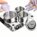 3Pcs Stainless Steel Liquid Cup Nail Powder Container Dappen Dish Cups for Nail Art