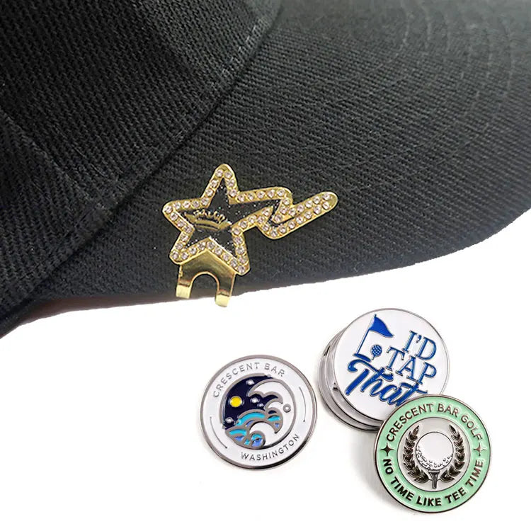 Factory Copper Double Sided Ball Drink Marker Golf Plain