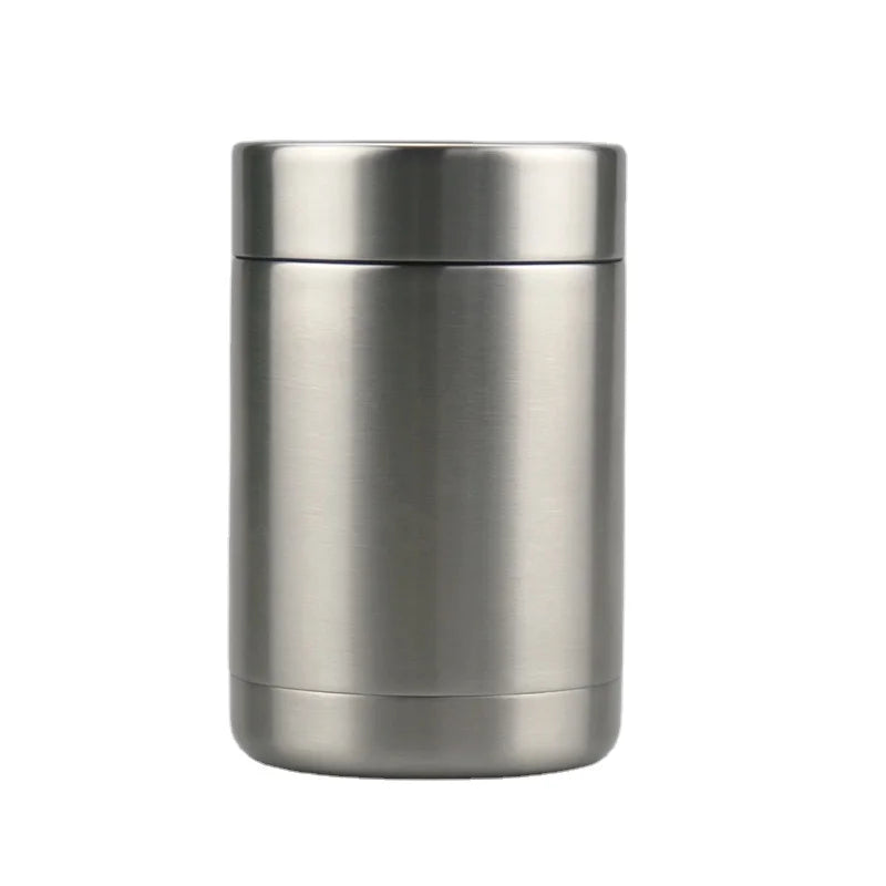 Customized Stainless Steel Beer Bottle Insulator Cooler 12 oz Can Cooler Vacuum Keep Cold for Slim Can