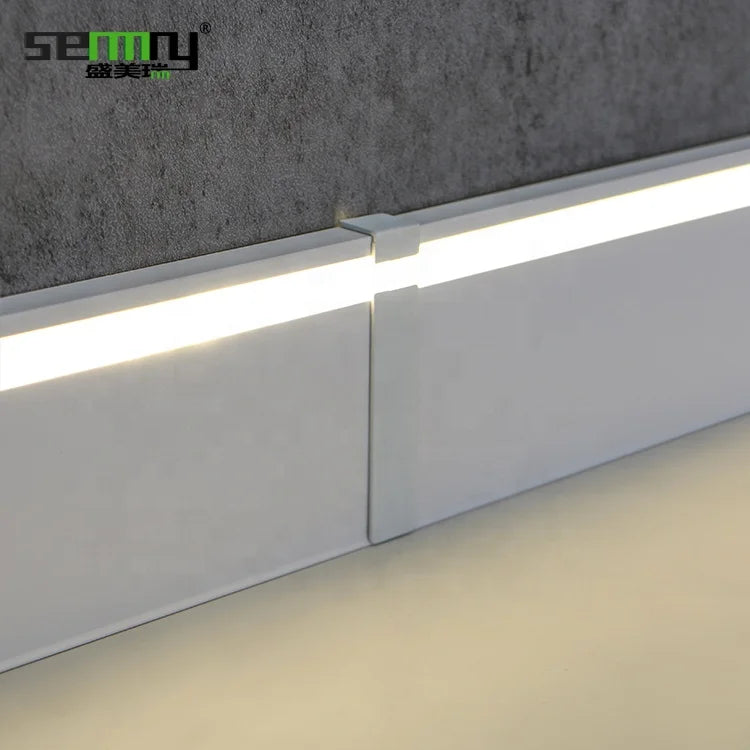 Hot Selling Luxury Baseboards Aluminum Skirting Board With Led Kitchen Wall Tiles White Flooring Accessories