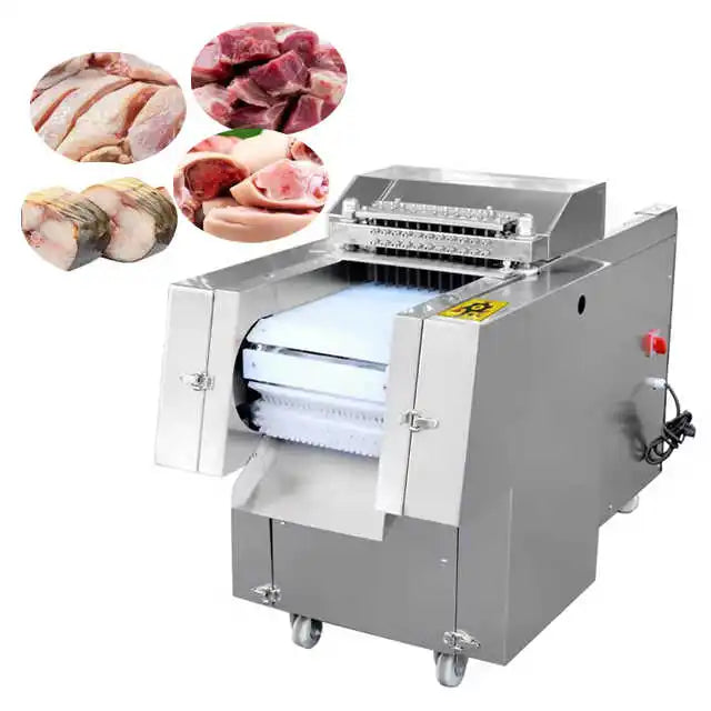 Automatic Meat Cube Cutting Machine Chicken Frozen Meat Cuber Machine Meat Dicer Machine