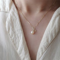 Gold Color 2025 925 Sterling Silver Butterfly Pearl Jewelry Pendant Necklace