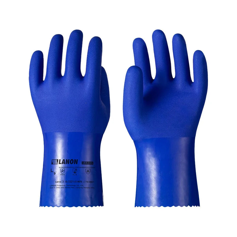 Oil Resistant Acid and Alkali Resistant Thick Wear-resistant Repair Site Chemical Labor protection Waterproof Rubber Impregnated