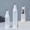 Wholesale Skincare Serum Cosmetic Packaging 20ml 30ml 50ml Empty Frosted Matte Plastic Airless Pump Spray Bottle