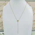 KN1130  Peishang Fashion Y Style Zircon Necklace Sterling Silver 925 Jewelry for Women Custom Wholesale