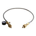 Oxygen Transfill Adaptor Female CGA540 to CGA540 36" Fill Small Welding Tanks with Release Valve