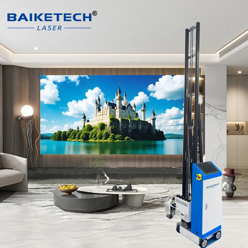 TH-WP200R Factory 3D Vertical Wall Inkjet Printer Rail Type Indoor and Outdoor Printing Machine